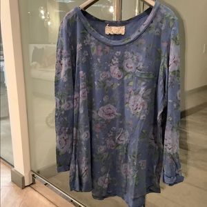 Anthropologie T. La Floral Tee